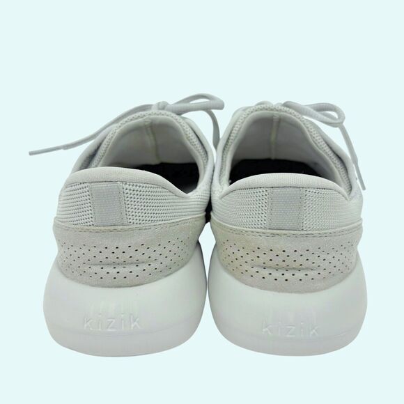 Kizik Madrid Eco Knit Shoes Womens 7 Mens 5.5 Wide Gray Hands Free Sneakers - Picture 4 of 8